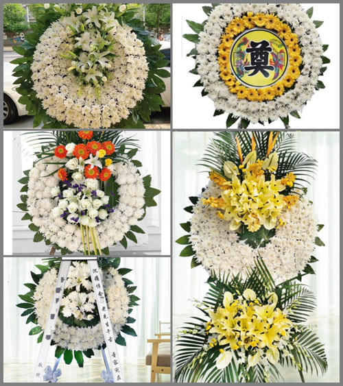 湖北孝感市安陆市南城街道杨林村花圈速递