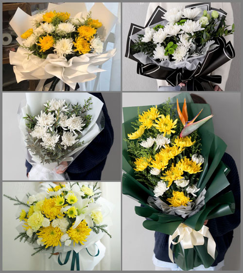湖北孝感市安陆市南城街道杨林村白事花束代送